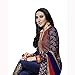 Ustaad Womens Blue Georgette Bollywood Wedding Indian Anarkali Dress Material