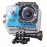高画質　1080Ｐ防水 多機能スポーツカメラ　マリンスポーツやウインタースポーツにも最適 バイクや自転車　カートや車に取り付け可能なスポーツカメラ　HD動画対応　コンパクトカメラ　 SJ4000 ブルー
