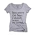 Superluxe Clothing Womens Sorry Im Late. I Didnt Want to Come Tri-Blend T-Shirt