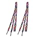 2 Pieces Multicolor Zebra Stripes Pattern Sport Sneakers Flat Shoe Laces