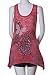 Sua Clothing Burn Out Jersey Butterfly Racerback Tank Top Orange