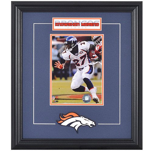 Mounted Memories Denver Broncos Knowshon Moreno Framed Photo and Plate