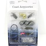 from FLADEN Fladen Coast Accessories Tackle Pack - Swivels, Snap Swivels, Sinkers, Single & Treble Hooks, Traces & Rings