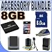 BigVALUEInc Accessory Saver Bundle for Panasonic Lumix DMCFS20, DMCFS3, DMCFS5, DMCFX30, DMCFX33, DMCFX35, DMCFX36, DMCFX500, DMCFX55, Digital Cameras Kit Includes Rechargeable Lithium Ion Replacement Battery CGA-S008 + 8GB SD / HC Secure Digital Memory Card and MORE