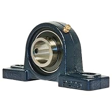 UCP205 Pillow Block Mounted Bearing, 2 Bolt, 25mm Inside Diameter, Set screw Lock, Cast Iron, Metric