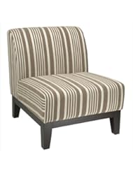 Avenue Six Glen Chair in Mocha Stripe