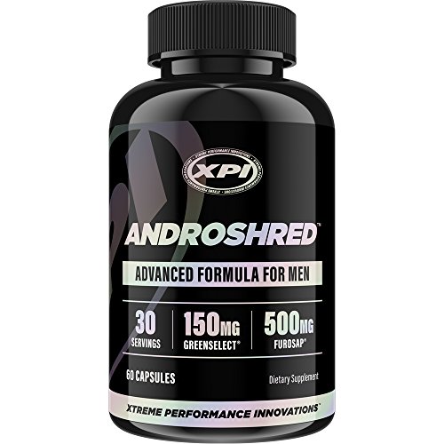 AndroShred - Hardcore Fat Burner - Build Lean Muscle - Increase Strength, Power, Lean Muscle, Energy, & Fat Loss - Diet Pill for Men (1 Bottle)