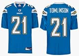 LaDainian Tomlinson San Diego Chargers #21 Authentic Reebok NFL Football Jersey - New 2007 Design (P