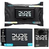 Dude Wipes Flushable wipes - Singles for travel (30) & Dispenser Pack (48 count) - Aloe, Hypoallergenic