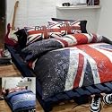 Rock UK Duvet Cover Set, Multi, Single