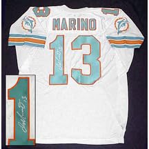 Dan Marino Autographed White Authentic Miami Dolphins Jersey