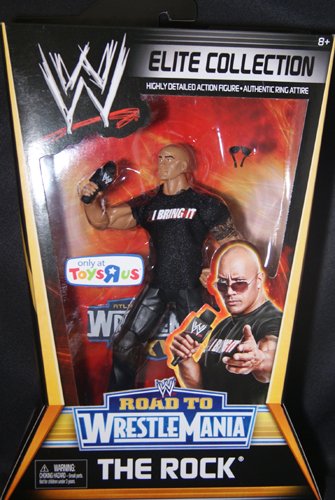 Mattel WWE Wrestling Exclusive Elite Collection Road to WrestleMania Action Figure The Rock Mattel WWE Wrestling Exclusive Elite Collection Road to WrestleMania Action Figure The Rock