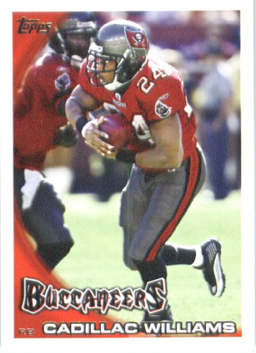 2010 Topps NFL Football Card # 212 Cadillac Williams - Tampa Bay Buccaneers - NFL Trading Card in a Protective ScrewDown Case!