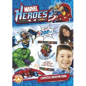 Papier Invitation pour anniversaire et v?ux Marvel