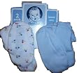 Gerber 2 Pack Bootie Set - Blue - 0-6 months