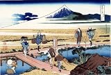 Acrylic Fridge Magnet Japanese Art Katsushika Hokusai 36 Views of Mt. Fuji Soshu Nakahara
