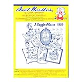 Aunt Marthas iron on transfers envelope for embroidery fabric painting quilting wearable art needlepoint & other crafts gaggle of geese 3819 - B001GHXJEU