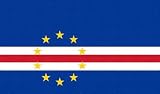 Cape Verde Flag Clear Acrylic Fridge Magnet 2.75 inches x 2 inches