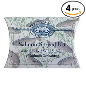Blue Crab Bay Co. Salmon Spread Kit, 2.1-Ounces (Pack of 4)