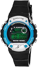 Sonata Digital Grey Dial Men's Watch - NG7982PP04J