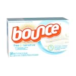 Bounce Free and Sensitive Fabric Softener Sheets, 120-Count Boxes (Pack of 3)