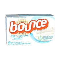 Bounce Free and Sensitive Fabric Softener Sheets, 120-Count Boxes (Pack of 3)