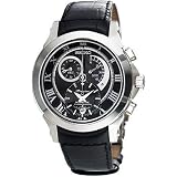 Seiko Mens Leather Strap Premier Kinetic Chronograph Watch Model SNL041P2 by Seiko