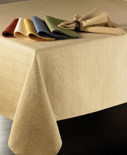 Bardwil "Accents" Oblong Tablecloth, 70x102" Straw