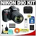 Nikon D90 Digital SLR Camera with 18-105mm AF-S DX VR Nikkor Lens [Outfit] + 16GB Cameta Bonus Accessory Kit