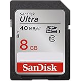 SanDisk Ultra 8GB Class 10 SDHC Memory Card Up To 40MB/s- SDSDUN-008G-G46 [Newest Version]