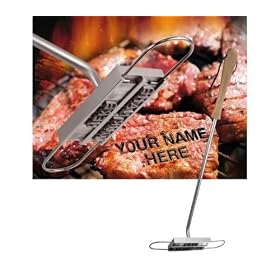 INVOTIS Fer à marquer pour viande sur barbecue + GADGETS - MATHMOS WINDLIGHT - MINIATURE TURBINE A VENT LED RED