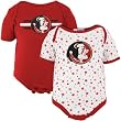 Florida State Seminoles (FSU) Infant Garnet-White 2-Pack Creeper Set