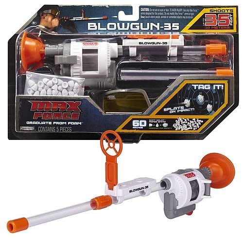 Max Force Blow Blaster Blowgun35 Toys Games Toys Toy Weapons Water Guns