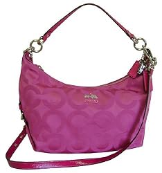 Coach Madison Op Art Hailey Hobo Handbag Purse Style 14337