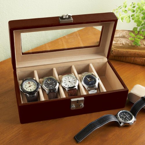 Leather Watch Box Valet Case