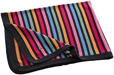 Cozy Coop 9069 Crimson Knit Striped Blanket