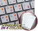 APPLE NORWEGIAN KEYBOARD STICKERS WITH RED LETTERING TRANSPARENT BACKGROUND FOR DESKTOP, LAPTOP AND NOTEBOOK