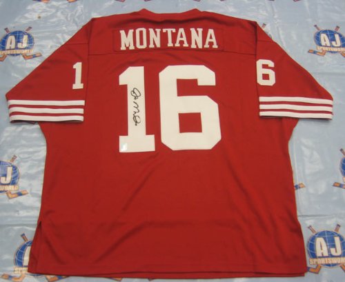 JOE MONTANA San Francisco 49ers Signed Football JERSEY
