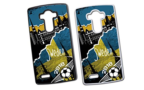 LG EM 2016 Kroatien Croatia Fussball Fahne Hard Tasche Flip Hülle Case Cover Schutz Handy LG G2 Weiss