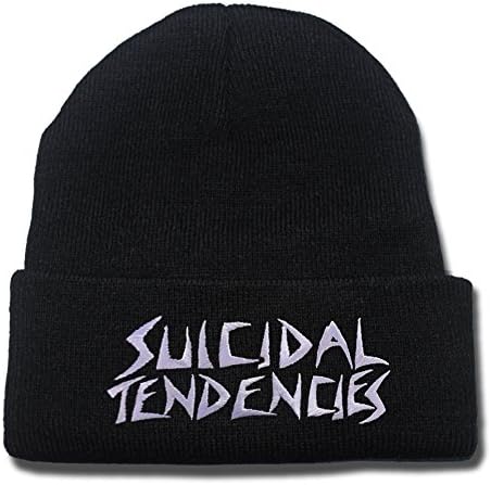KIMUS Suicidal Tendencies Band Logo Beanie Fashion Unisex Embroidery Beanies Skullies Knitted Hats Skull Caps