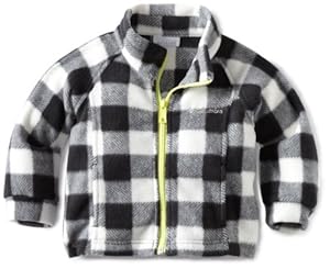 Columbia Girls 2-6X Benton Springs Printed Fleece, Black/Sea Salt, 4T