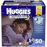 Huggies Overnites Diapers, Size 5, 50 Count