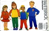 Butterick Childrens Sweat Suits, Skirt, Sweat Pants Sweat Shirt Sewing Pattern # 6298
