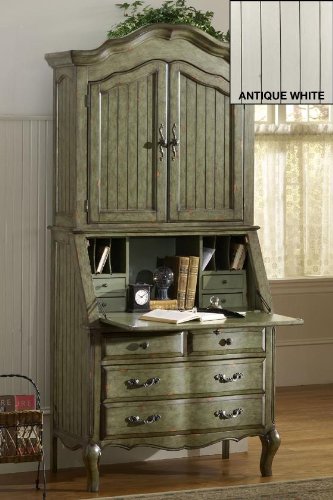 Riveria Secratary Desk 85"hx40"w Antique White