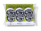 Mayfair Lane Happeez Clipper, Majestic Floral Black and White, Pack of 3 (C9011)