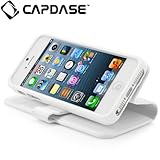 CAPDASE 日本正規品 iPhone5 Folder Case Sider Classic, White フォルダーケース サイダー・クラシック（スタンド機能、カードホルダーつき）, ホワイト FCIH5-SC22