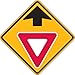 Lyle Traffic Sign 30 x 30 in. R BW/YEL SYM