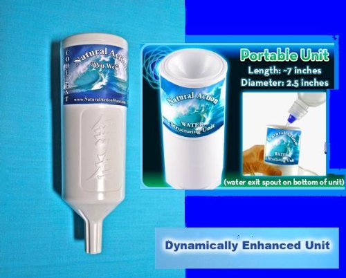 Portable Dynamically Enhanced Structured Water Unit -The Ultimate in Water Technology - No Filters to Replace - No Chemicals - Age Young Red Wines in Minutes - for World Traveler's - Lifetime Manufacturer's Warranty - Free Worldwide Shipping! On Sale