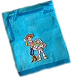 Disney Toy Story Deluxe Blue Beach Towel with Applique, 34in x 63in