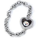 NFL Women's Pittsburgh Steelers Heart Watch #FH-PIT